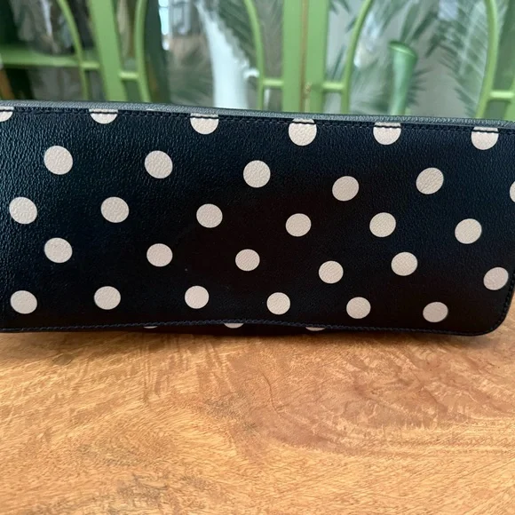 Kate Spade Black and Pink Polka Dot Wellesley Handbag and Neda Wallet Set - Picture 5 of 16
